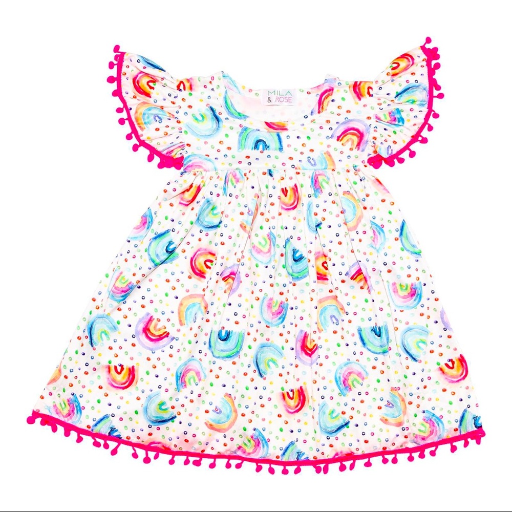 Mila and Rose Pom Pom dress